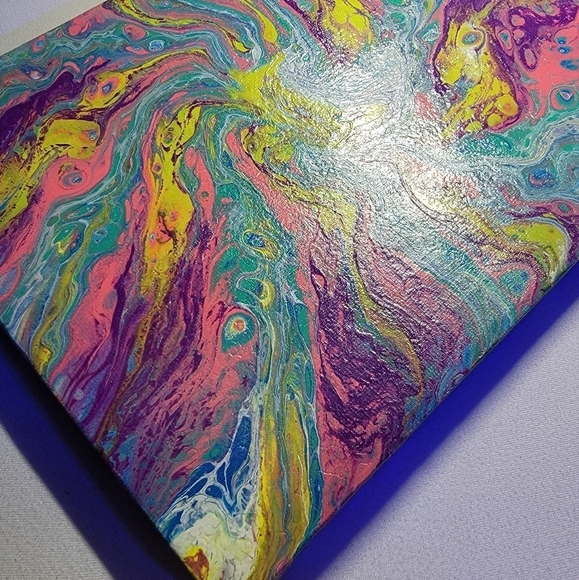 Artisan Handmade Paint Pour / Flow Art - Picture 3 of 6